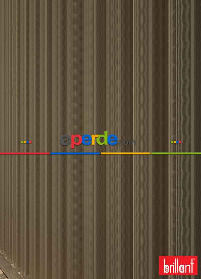 Brillant Akıllı Tül Perde Kahverengi Tül Dikey Zebra Perde Düz 1. Kalite