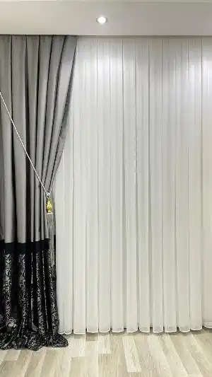 Gold Bambu Ultra Ağır Gramajlı 1/3 Sık Kat Pileli Ütü İstemeyen Tül Perde