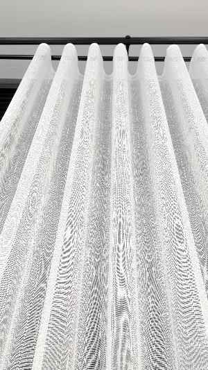 Natural Keten Tül Birinci Kalite İplikten Özel Üretilmiştir, Kurşunlu-katlamalı Etek, Standart Kanun Pile-es Pile-amerikan Pile-kuşgözü Seçeneğiyle