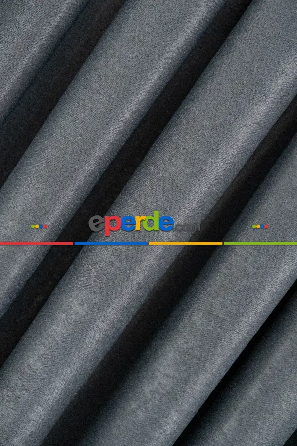 Yatak Odası - Soft Gri Yumuşak Dökümlü Fon Perde (180)- Gri-füme-antrasit