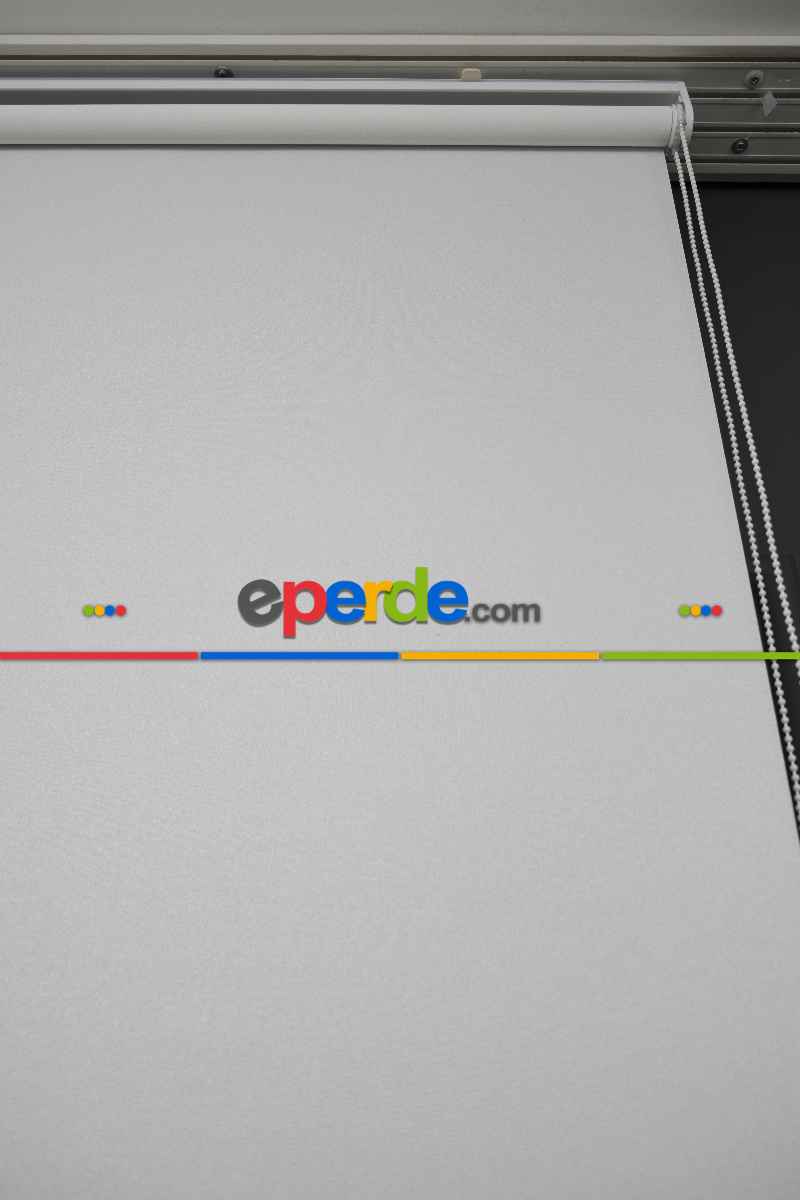 Ekru Renk Lazer Kesim Mat Stor Perde (ister Düz - İster Lazer Kesimli Satın Alın)