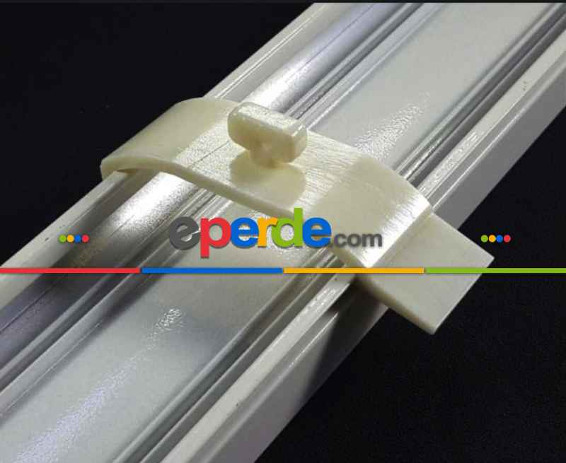 Salon Kampanyalı - Açık Krem, Mat Düz Stor Perde - Alüminyum Kasa - Leke Tutmaz Kumaş, Silinebilir- Kornişe Kolay Montaj Aparatlı - Matkap Tornavida Olmadan 30sn'de Montaj