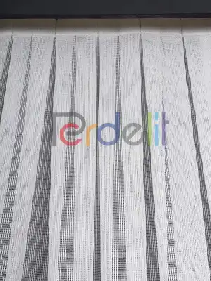 Kare File Dokulu Tül Perde - Yıkanabilir Gramajlı Kumaş