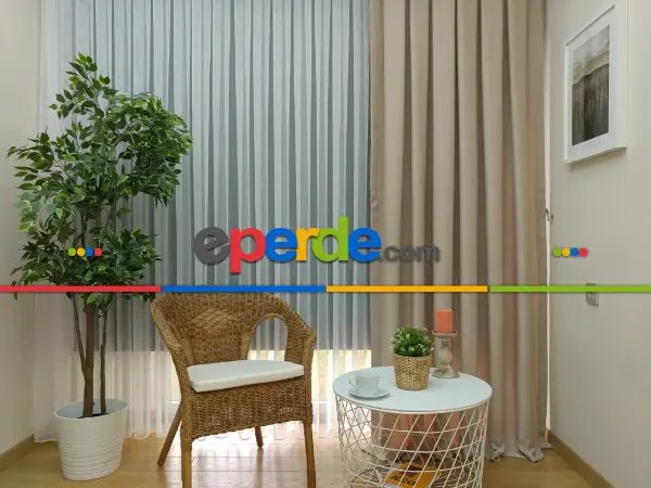 Soft Fon Perde- Bej Krem