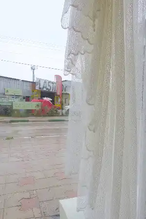 Ekru Tül Perde Ve Kruvaze Perde 75-88- Krem Açık