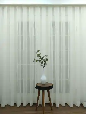 Ekru Tergal Düz Tül (geniş En:280cm) Etek Katlamalı- Ekru