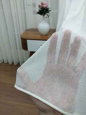 Mutfak Tül Perde - Mutfak Perdesi- Ekru