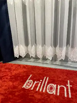 Brillant Serpme Desen Tül Perde Şok Fiyat Ağır Gramajlı Desenli Tül Perde