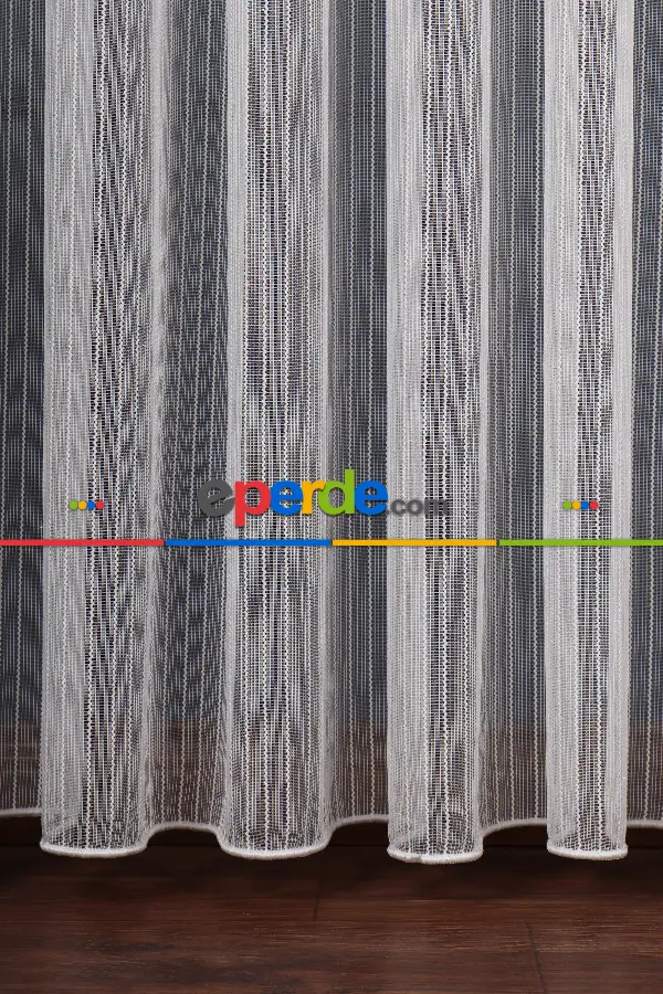 Taraklı Zikzak Ip Düz Tül Perde Ütü Istemez