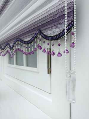 Mor Geçişli Düz Plise Zebra Perde (geniş Pliseli)- Mor