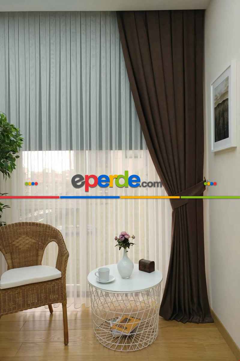 Soft Fon Perde Sütlü Kahve- Sütlü Kahve