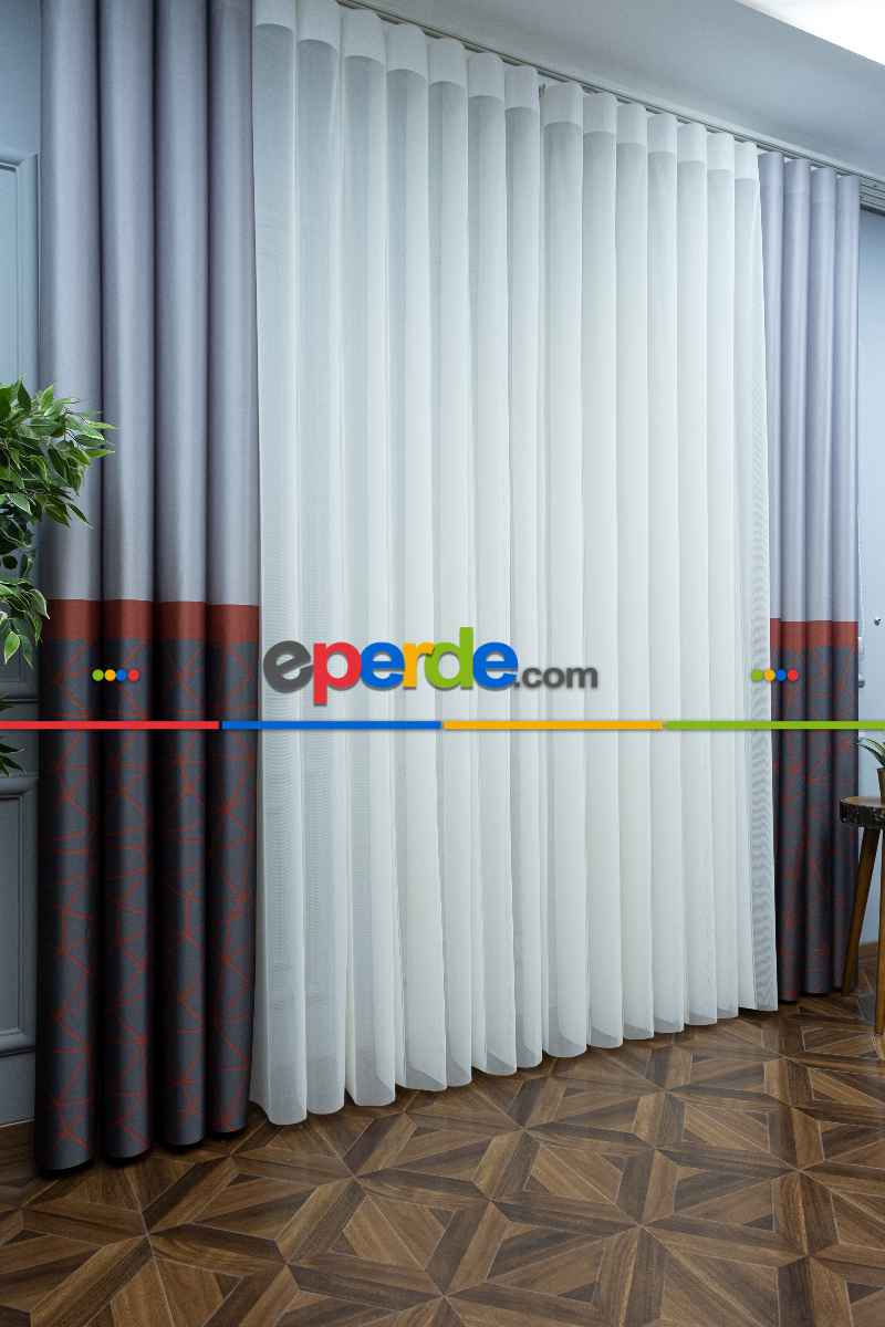 Yatak Odası - Lens Akıllı Dikey Tül Perde Koza-31- Çok Renkli 2