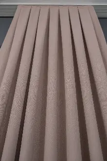 Pudra Pembesi Düz Fon Perde Dökümlü Fon Perde
