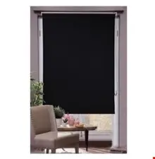 Yatak Odası Stor Perde - Mat Siyah Stor Perde