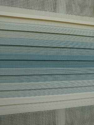 Zebra Perde - Degrade Renk Geçişli Pileli Zebra Perde- Mavi-bej-mavi Doymamış-mavi Grimsi