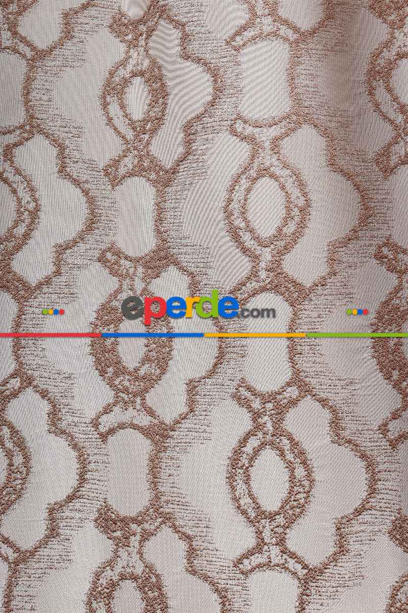 Yatak Odası Fon Perde - S Pile Dökümlü Jakar Dokuma Fon Perde