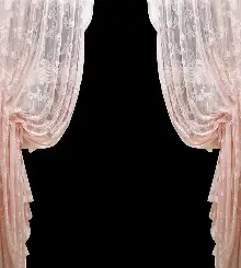 Tül Fon Pudra Fon Perde- Pudra 70cm X 1cm 