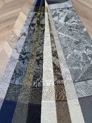 7 Farklı Renk Orta Pano Desen Jakar Dokuma Fon Perde, Premium Kalite Seri