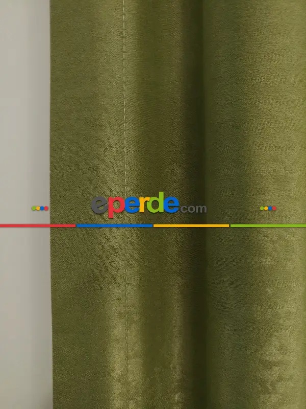 Salon - Soft Fon Perde Su Yeşili Dökümlü En - Su Yeşili