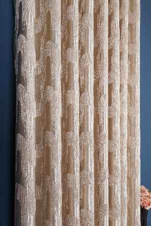 Avantgarde Antrasit Dalgalar Desenli– Modern Jakar Dokuma Fon Perde