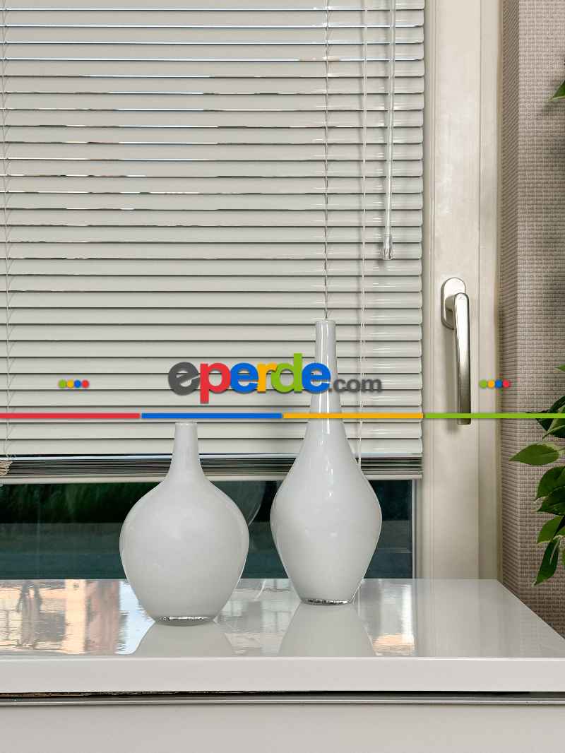 Ekru Alüminyum Jaluzi Perde - 25mm