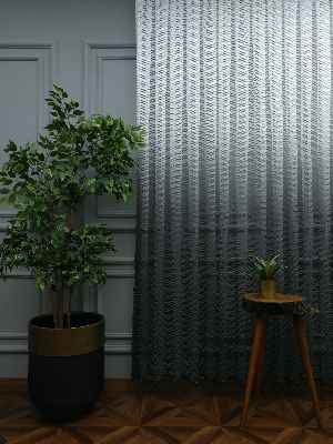 Degrade Geçişli File Tül 1.kalite Son Trend !!!- Ekru-Antrasit