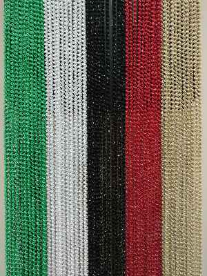 Bej Rengi İp Perde Bukle Serisi- Bej-gümüş