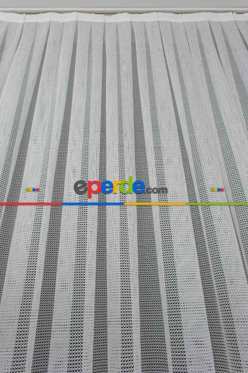 Eteği Spor Desenli Örme Tül - Ekru Açık Krem Renk - Yüksek Kalite