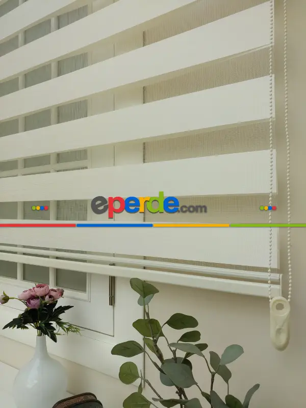 Salon Zebra Perde - Zebra Perde -bambu Zebra (eco Serisi )- Krem