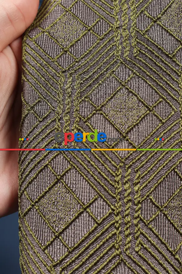 Salon Fon Perde - S Pile Dökümlü Jakar Dokuma Fon Perde