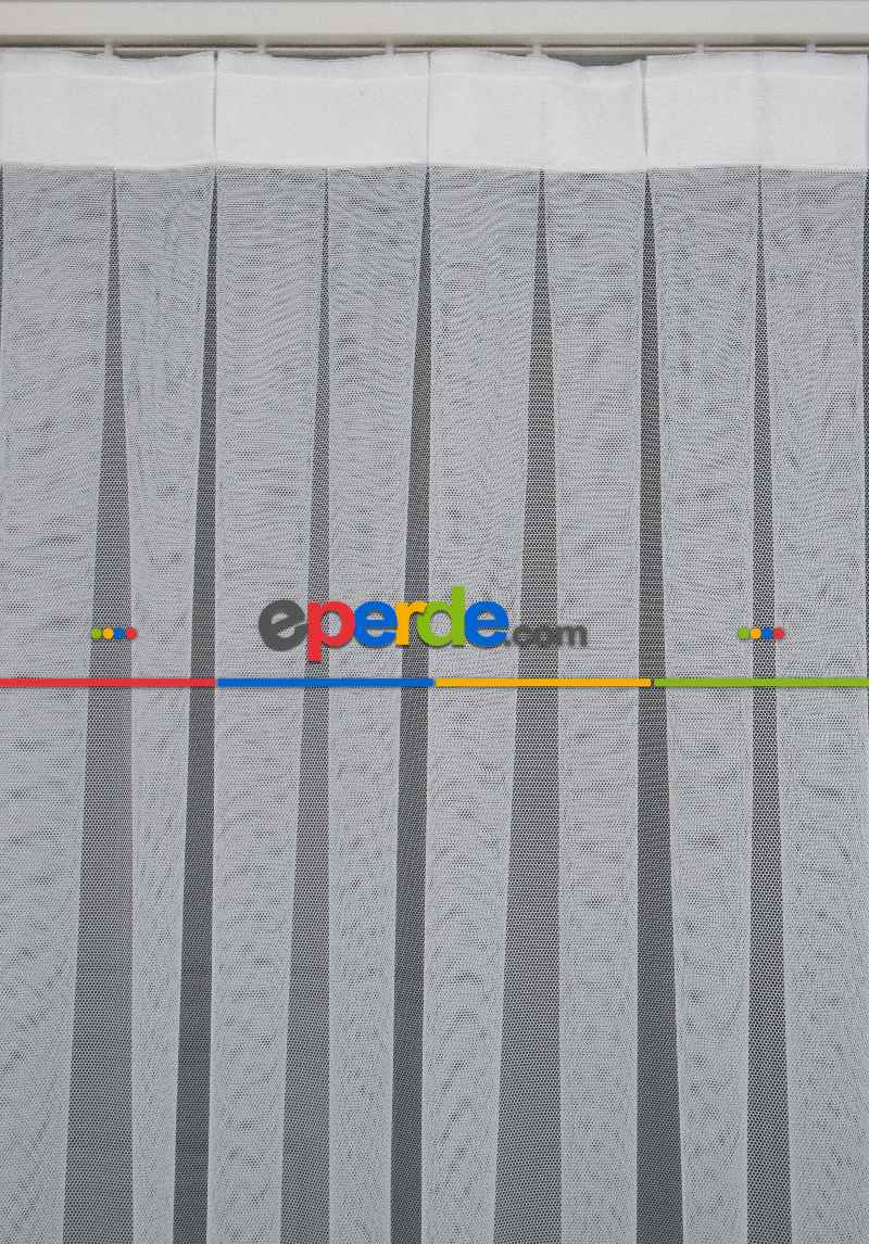 Salon - Grek Düz Tül Ekru Renk - İtinalı Dikiş Garantisi