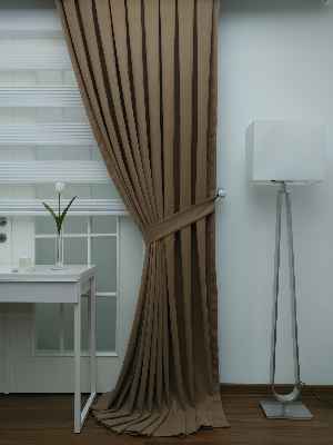 Fon Perde - Kahve (fon Demiri Hediyeli)- Kahverengi