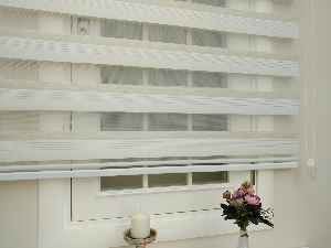 Ekru - Koyu Krem Zebra Perde Zarif Bambu 2021- Krem Koyu-ekru