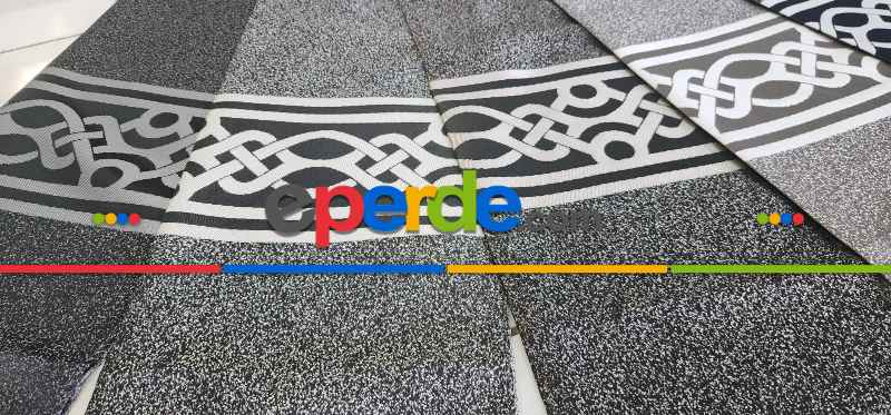 Taç Paradise Dikey Bordorlü Dikey Pano Fon Perde 70cm X 290cm 