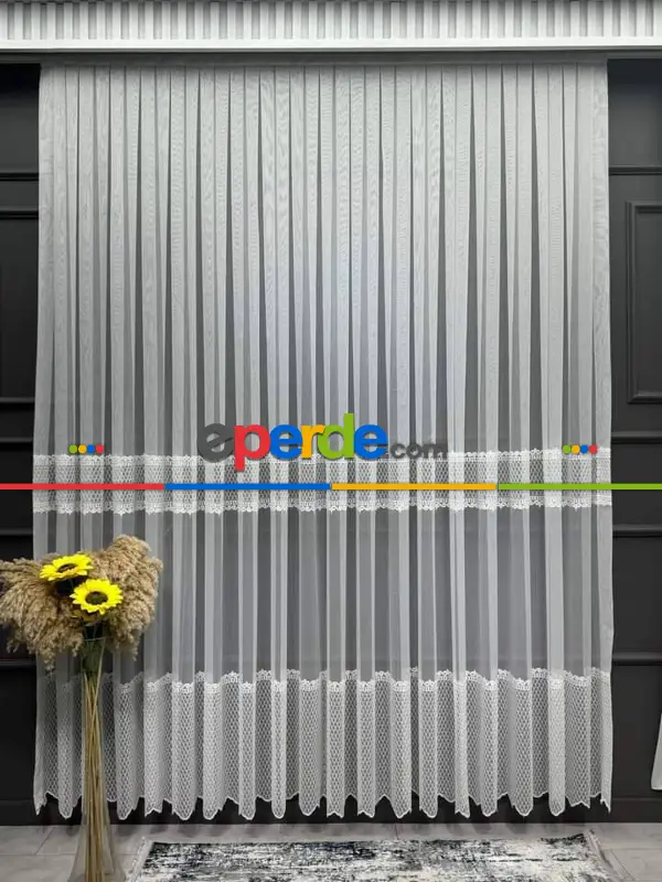 İşlemeli, Nakışlı, Tül Perde