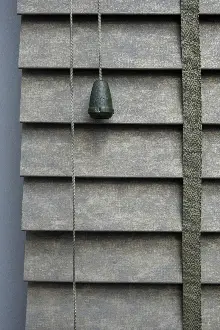 Mutfak 50 Mm Ahşap Jaluzi Perde - Kurdelalı- Haki