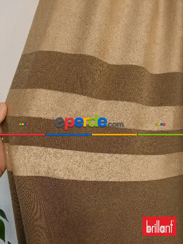 Brillant Süet Pano Fon Perde 180cm Yeni Sezon- Sütlü Kahve