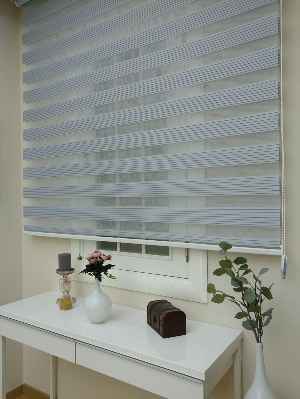 Salon Zebra - Zebra Perde - Dar Pileli Zebra Perde- Gri-Füme-Antrasit