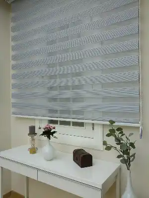 Salon Zebra - Zebra Perde - Dar Pileli Zebra Perde- Gri-Füme-Antrasit