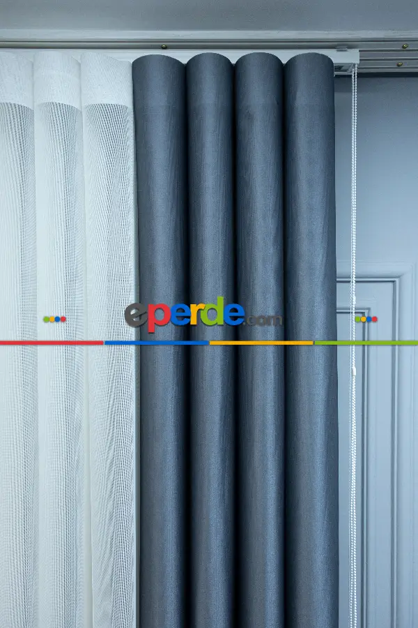 Lens Akıllı Dikey Tül Perde Koza-34- Çok Renkli 2