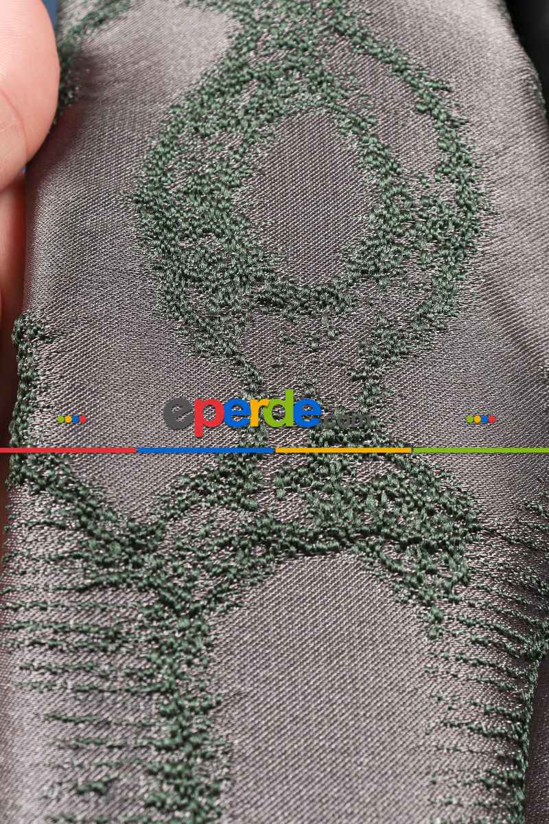 Yatak Odası Fon Perde - S Pile Dökümlü Jakar Dokuma Fon Perde