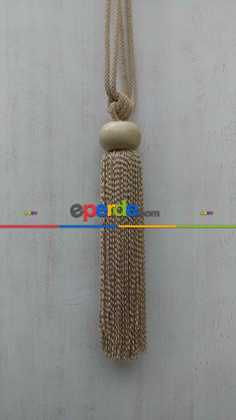 Bej Braçol Perde Bağı- Bej