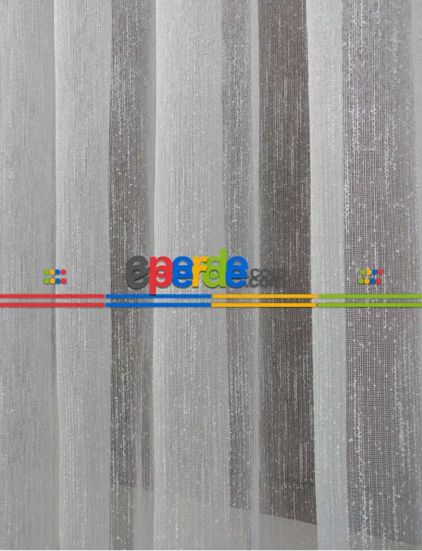 Şantuk Çise Keten Ekru - Kurşunlu Tül