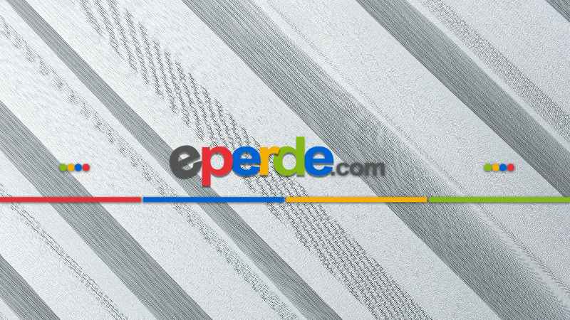 Çizgili Düz Tül Perde Ütü İstemez- Ekru - Kurşunlu Tül