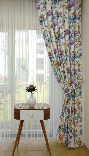 Mutfak Fon Perde-  Çok Renkli 3