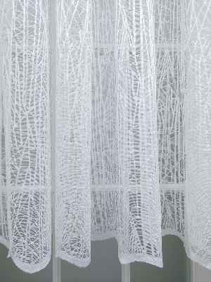 Örme Desenli Tül Perde