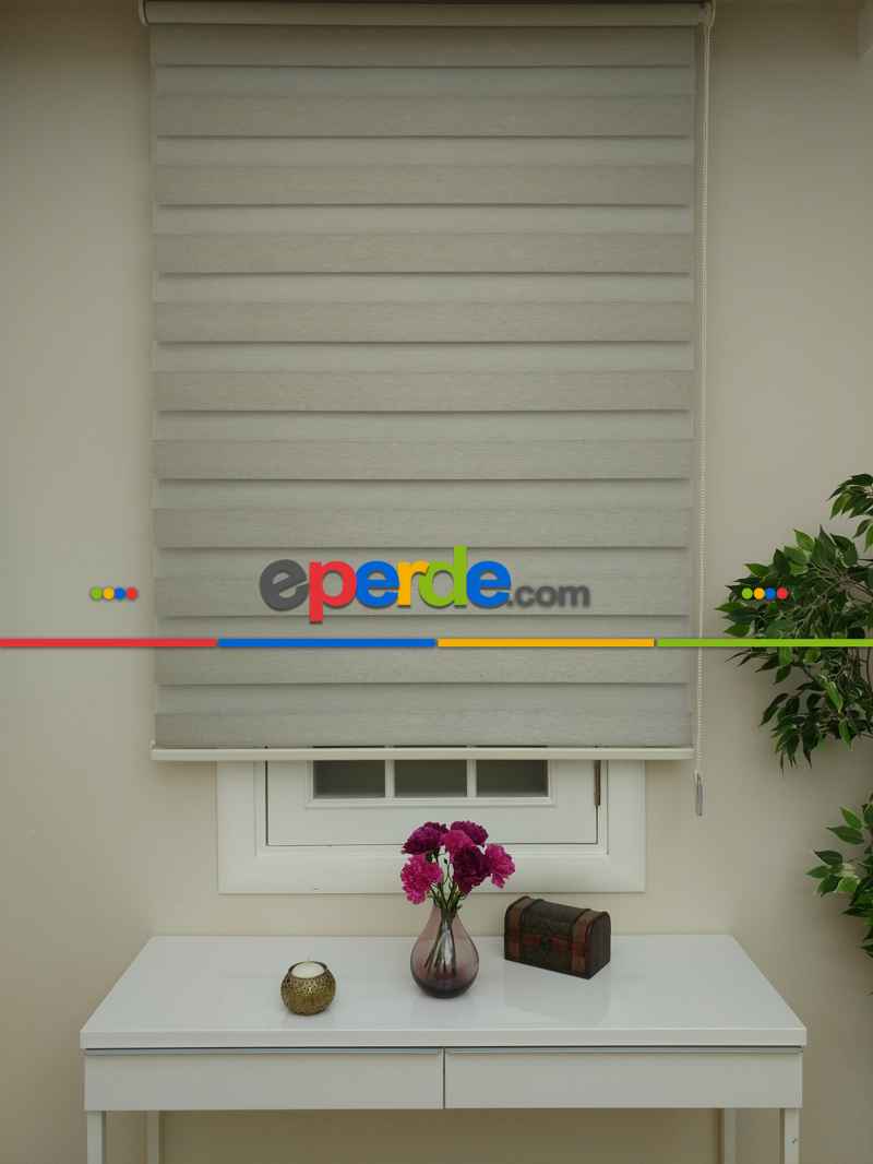 Mutfak - Zebra Perde -karartma Blackout Zebra (kalın Doku Zeminli)- Bej