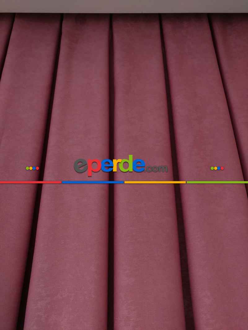 Soft Pembe Koyu Fon Perde- Pembe Koyu