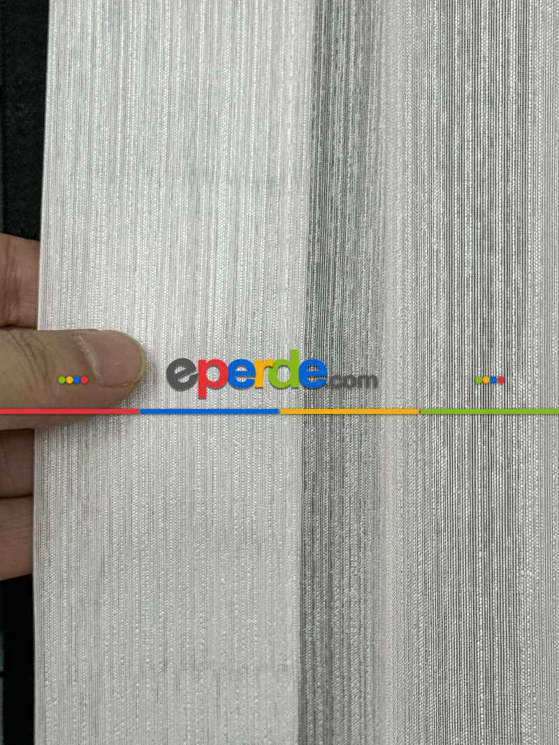 Genç Odası Hafif Çizgili Tül Perde - Premium Serisi - Ürün Videosu Açıklamada Vardır