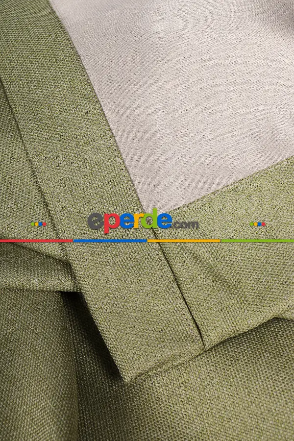 Fıstık Yeşil Keten Blackout Karartma Işık Geçirmez